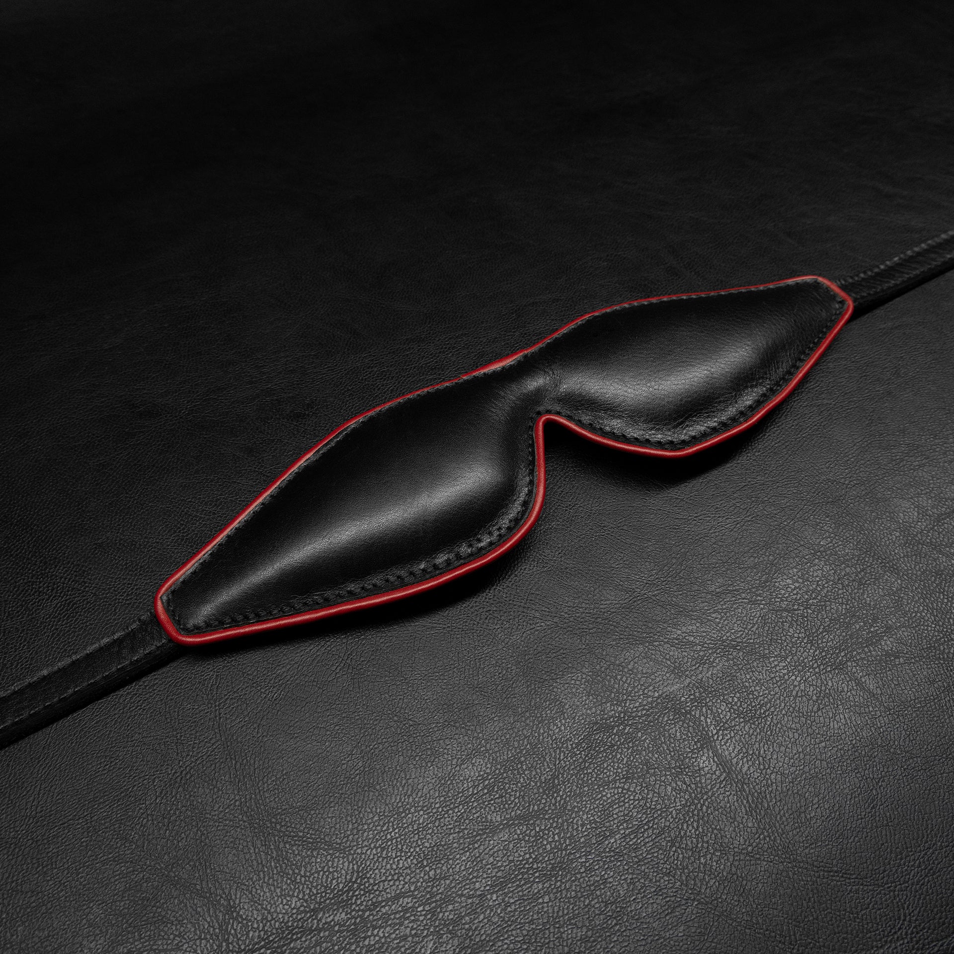 No-Peek Leather Blindfold By Kink - Image 7