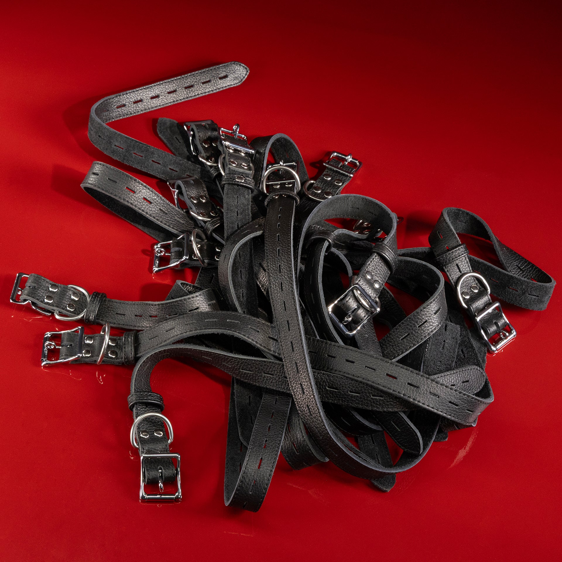 Leather Bondage Belt Sets - Image 12