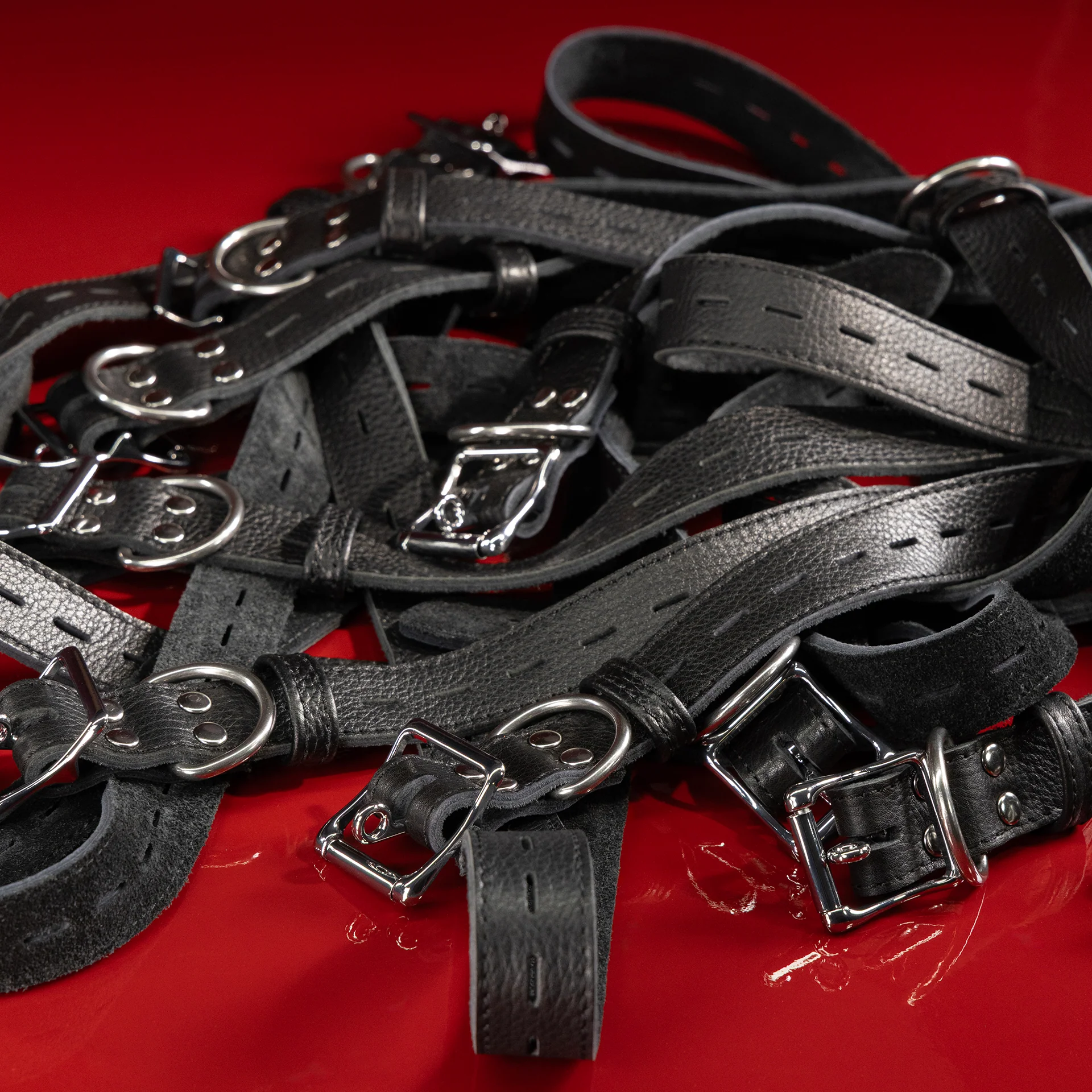 Leather Bondage Belt Sets - Image 14