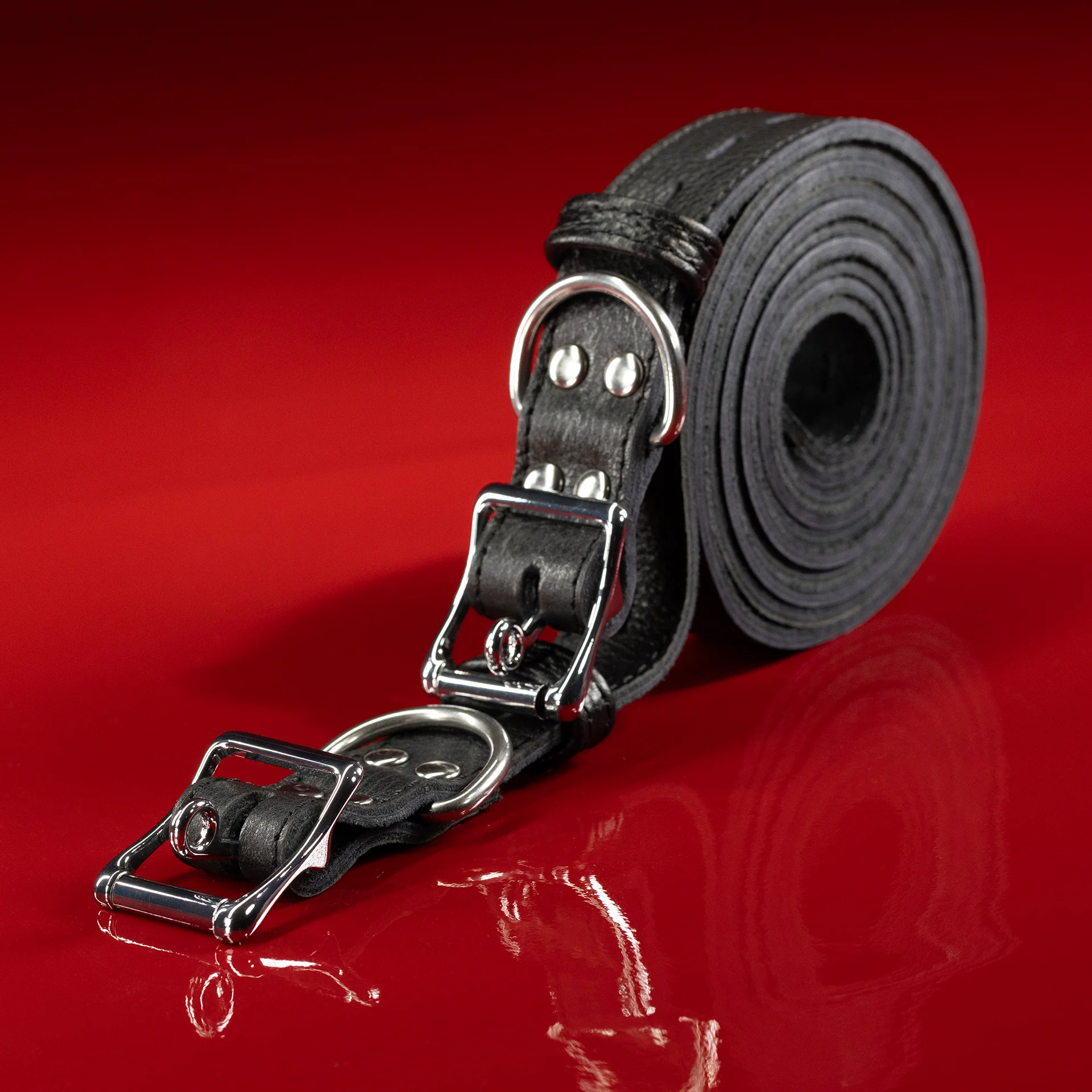 Leather Bondage Belt Pairs - Image 11