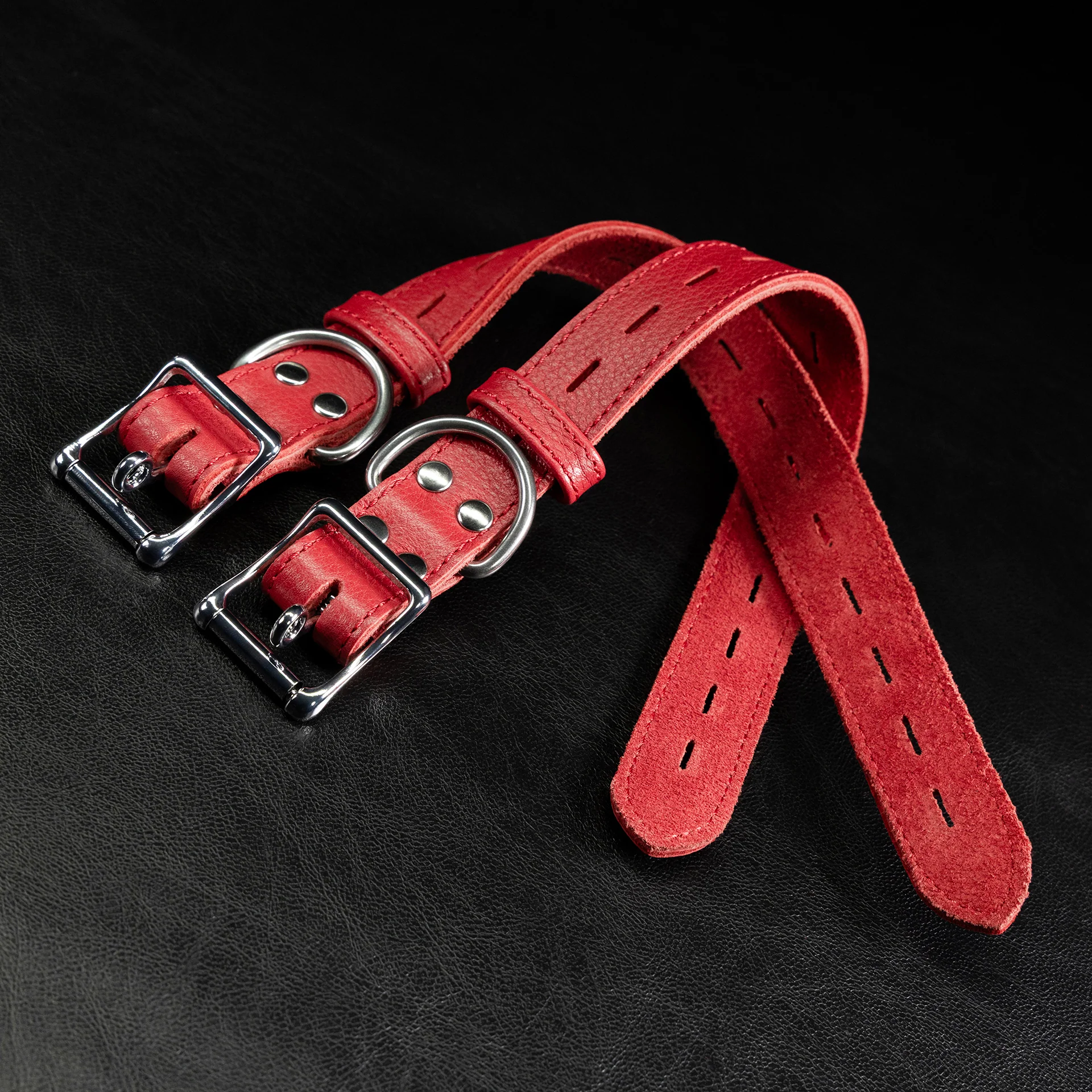 Leather Bondage Belt Pairs - Image 4