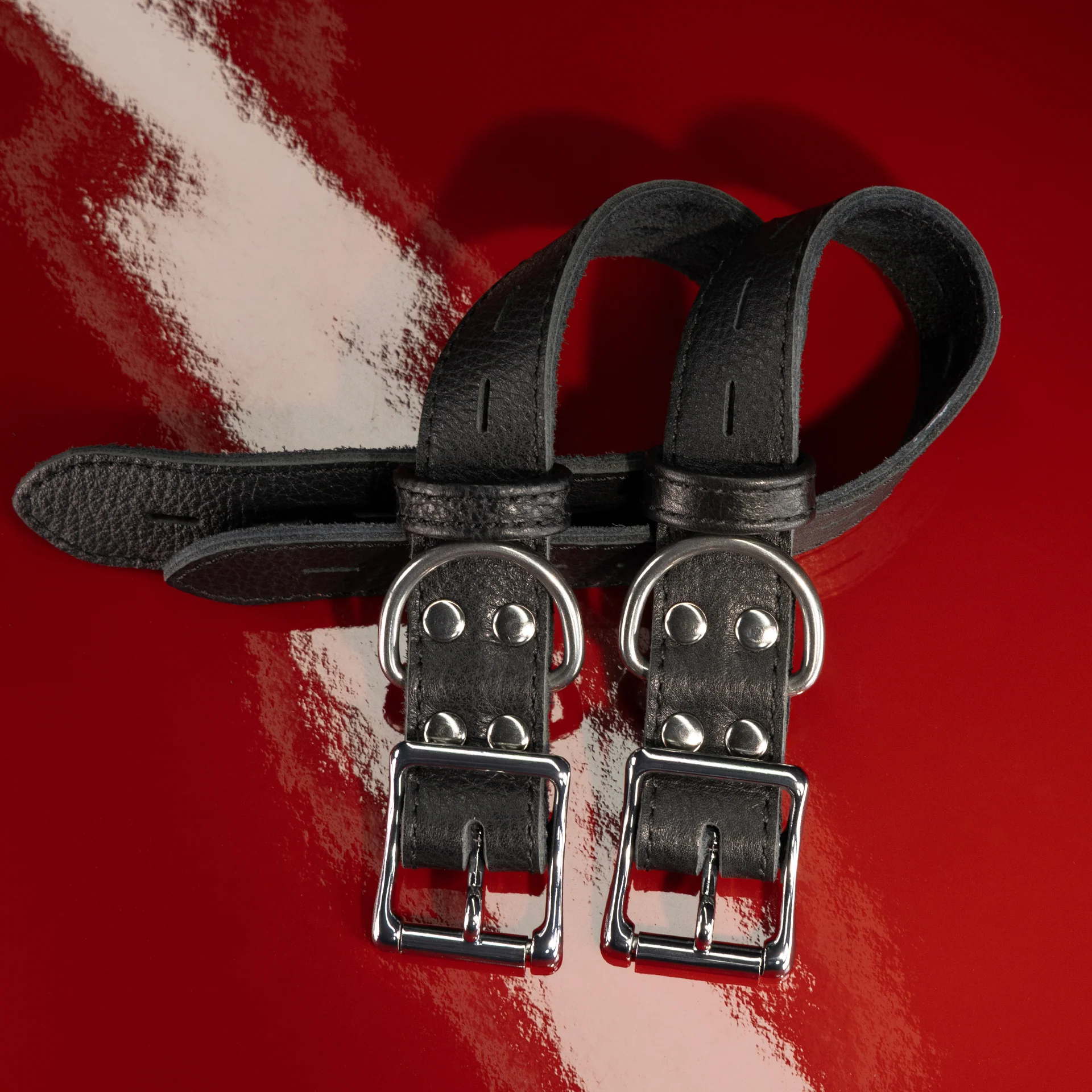 Leather Bondage Belt Pairs - Image 5