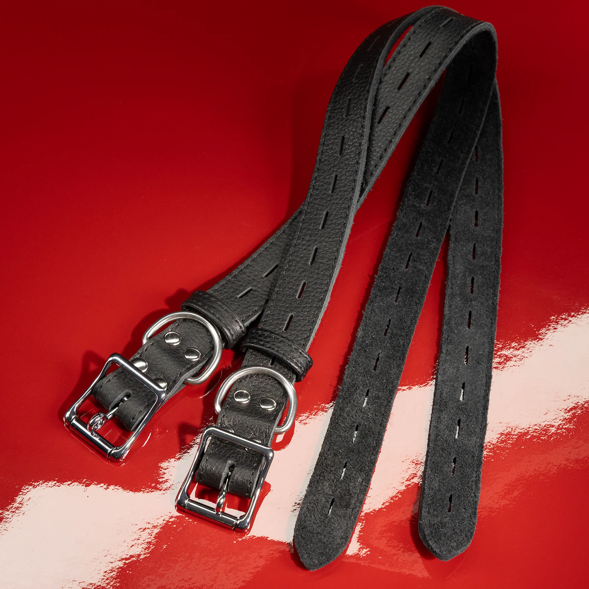 Leather Bondage Belt Pairs - Image 8