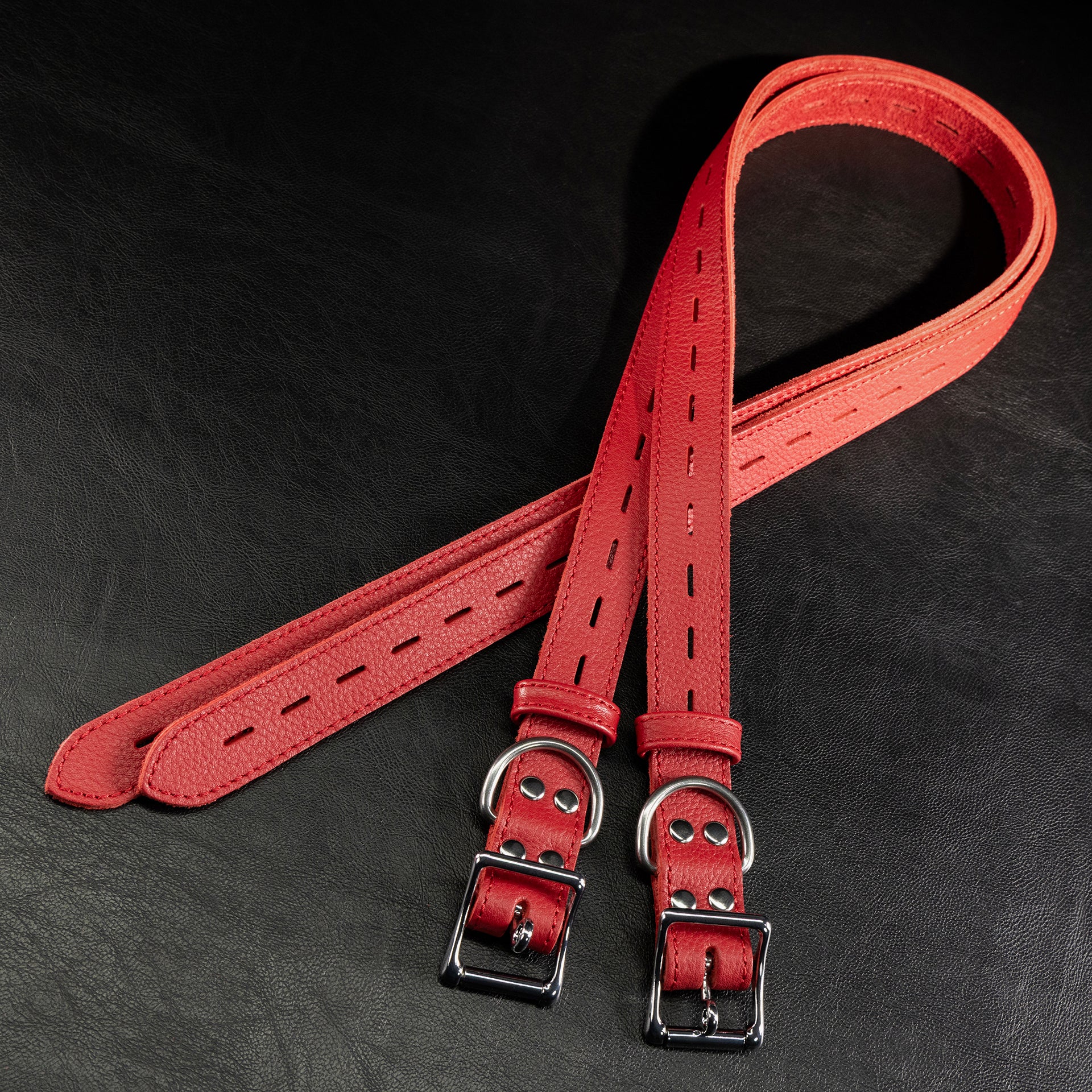 Leather Bondage Belt Pairs - Image 9
