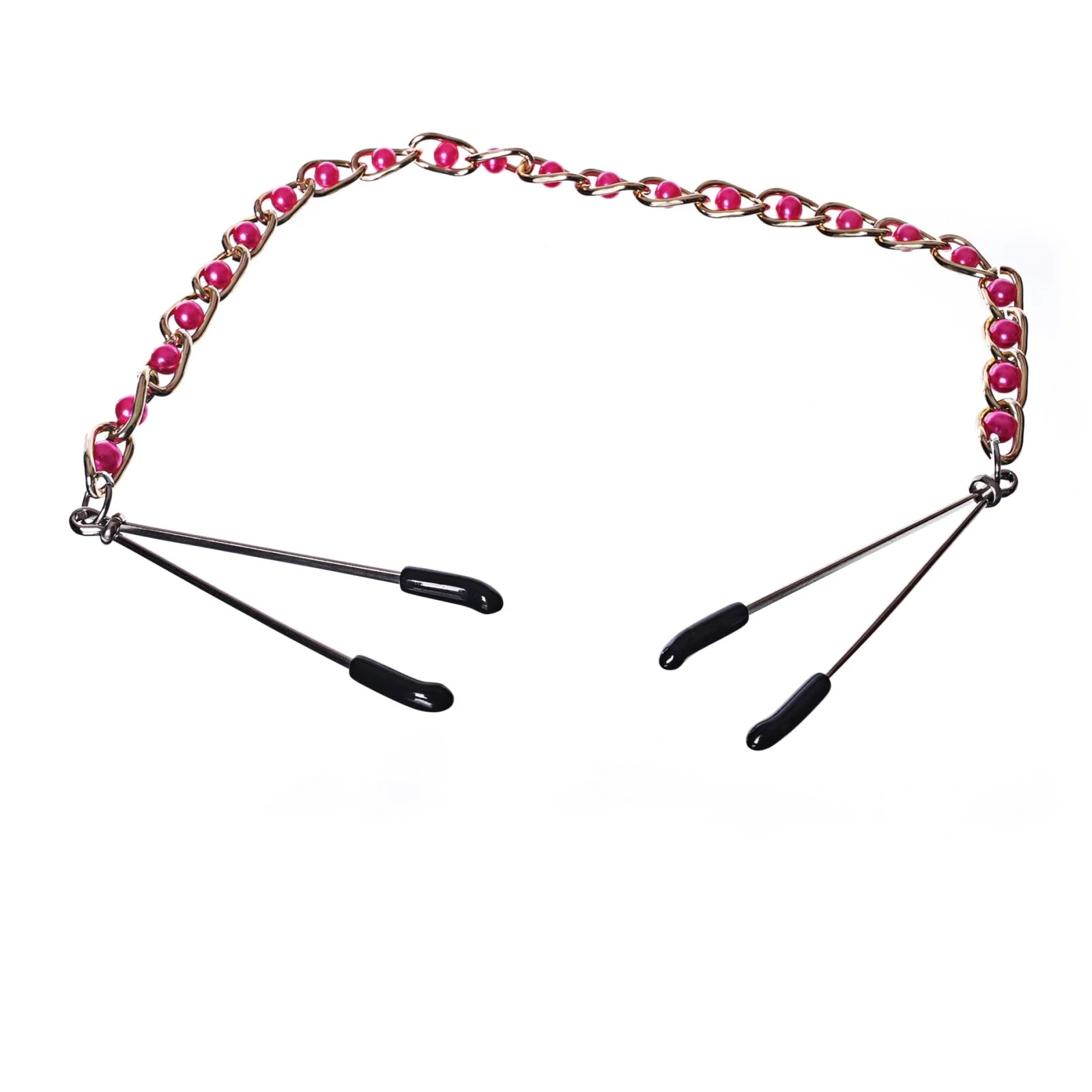 Nipple Clamps with Red Ball Chain By Kink - Image 5