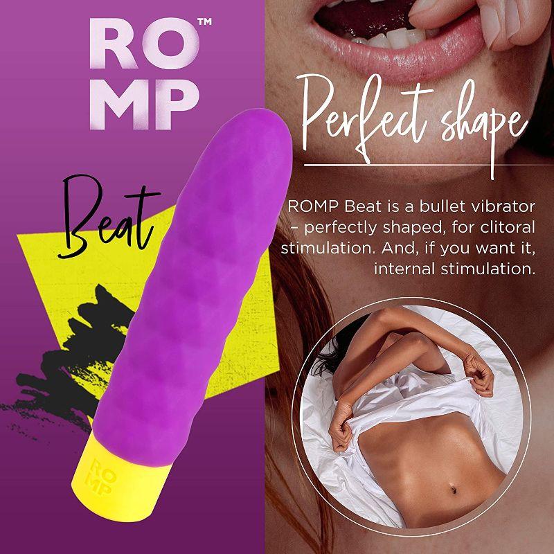 ROMP Beat Rechargeable Silicone Bullet Vibrator Light Purple - Image 3