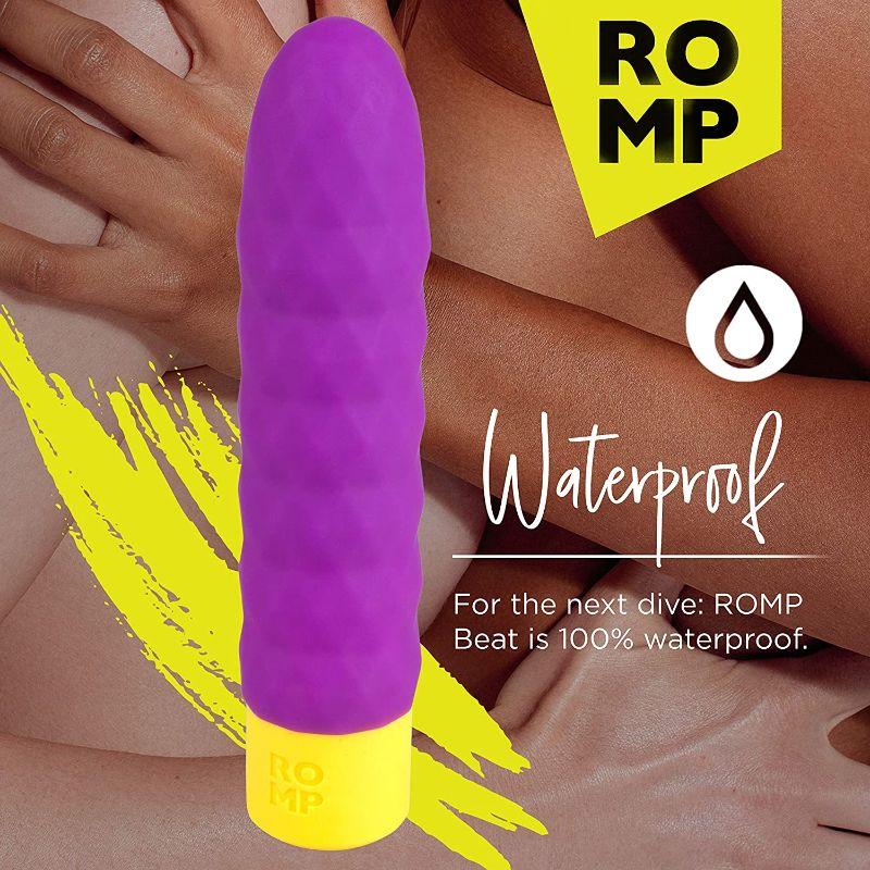 ROMP Beat Rechargeable Silicone Bullet Vibrator Light Purple - Image 7