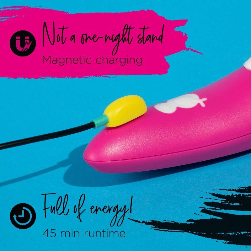 ROMP Shine Rechargeable Silicone Pleasure Air Clitoral Vibrator Pink - Image 5