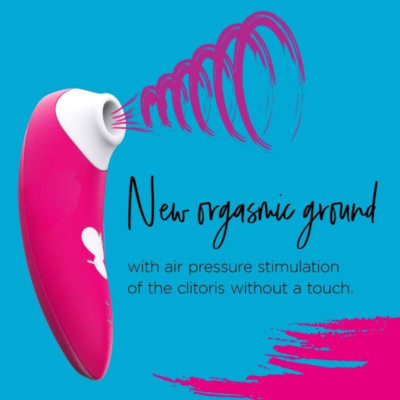 ROMP Shine Rechargeable Silicone Pleasure Air Clitoral Vibrator Pink - Image 8