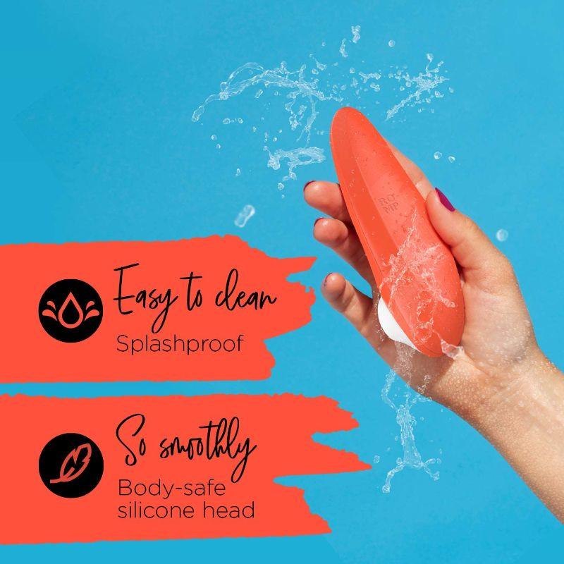 ROMP Switch Silicone Pleasure Air Clitoral Vibrator Orange - Image 4