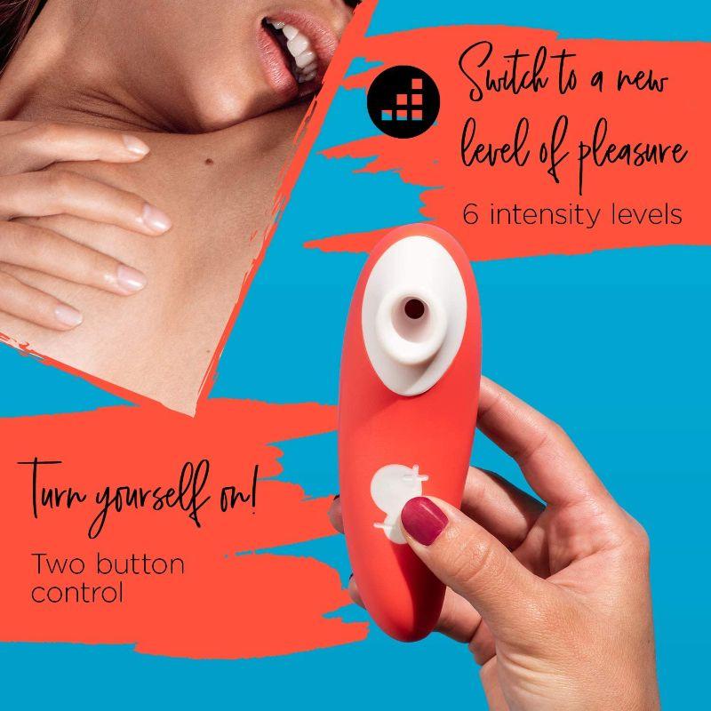 ROMP Switch Silicone Pleasure Air Clitoral Vibrator Orange - Image 7