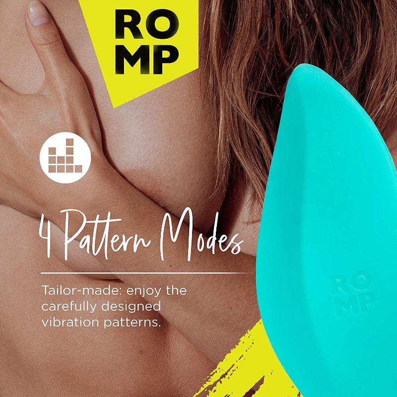ROMP Wave Rechargeable Silicone Lay-On Vibrator Mint - Image 5